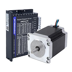 Kit CNC paso a paso de 1 eje serie TES 2,00Nm(283,22oz.in) Motor paso a paso Nema 23 y controlador DM542TE