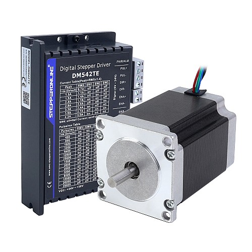 Kit CNC paso a paso de 1 eje serie TES 2,00Nm(283,22oz.in) Motor paso a paso Nema 23 y controlador DM542TE - 1-DM542TE-23HS30 | StepperOnline