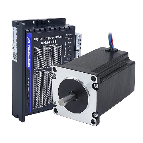 Kit CNC paso a paso de 1 eje serie TES 2,4Nm(339,87oz.in) Motor paso a paso Nema 23 y controlador DM542TE - 1-DM542TE-23HS32 | StepperOnline