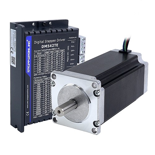 Kit CNC paso a paso de 1 eje serie TES 3,0Nm(424,83oz.in) Motor paso a paso Nema 23 y controlador DM542TE - 1-DM542TE-23HS45 | StepperOnline