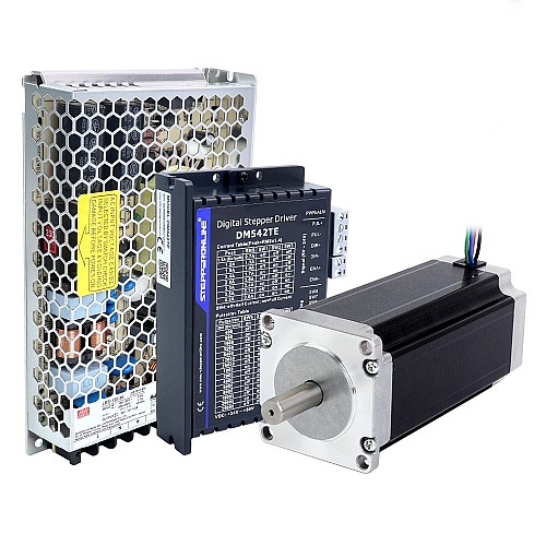 Kit CNC paso a paso de 1 eje serie TES 3,0Nm(424,83oz.in) Motor paso a paso Nema 23 y controlador DM542TE y Fuente de alimentación - 1-DM542TE-S30 | StepperOnline