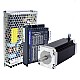 Kit CNC paso a paso de 1 eje serie TES 3,0Nm(424,83oz.in) Motor paso a paso Nema 23 y controlador DM542TE y Fuente de alimentación - 1-DM542TE-S30 | StepperOnline