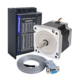 Kit CNC de motor paso a paso TES Serie 1 Eje 4,5Nm(637,25oz.in) Motor paso a paso Nema 34 y Controlador DM860TE