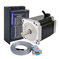 Kit CNC de motor paso a paso TES Serie 1 Eje 8,5Nm(1203,7oz.in) Motor paso a paso Nema 34 y Controlador DM860TE