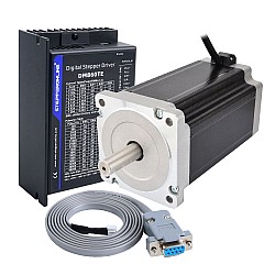 Kit CNC de motor paso a paso TES Serie 1 Eje 13Nm(1840,95oz.in) Motor paso a paso Nema 34 y Controlador DM860TE