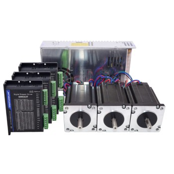Kit de enrutador CNC de 3 ejes 3.1Nm(439oz.in) Motor paso a paso Nema 24 y Driver