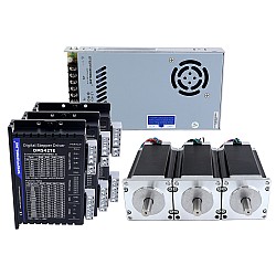 Kit CNC enrutador de 3 ejes serie TES 3,0Nm(424,83oz.in) Motor paso a paso Nema 23 y controlador DM542TE y Fuente de alimentación