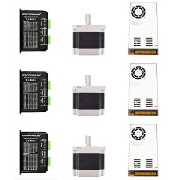 Kit de enrutador CNC de 3 ejes 4.5Nm(637oz.in) Motor paso a paso Nema 34 y Driver