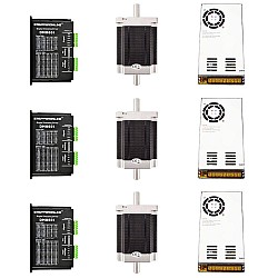 Kit de enrutador CNC de 3 ejes 8.5Nm (1204oz.in) Motor paso a paso Nema 34 y Driver
