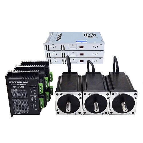 Kit de enrutador CNC de 3 ejes 12.0Nm(1699.68oz.in) Motor paso a paso Nema 34 y Driver Kit de enrutador CNC de 3 ejes 12.0Nm(1699.68oz.in) Motor paso a paso Nema 34 y Driver