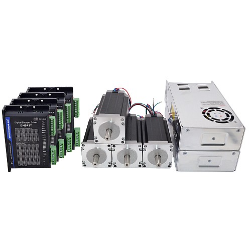 Kit de enrutador CNC de 4 ejes 3.0Nm(425oz.in) Motor pasoA paso Nema 23 y Driver
