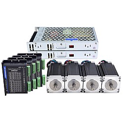 Kit de enrutador CNC de 4 ejes serie S 3.0Nm(425oz.in) Motor paso a paso Nema 23 y Driver