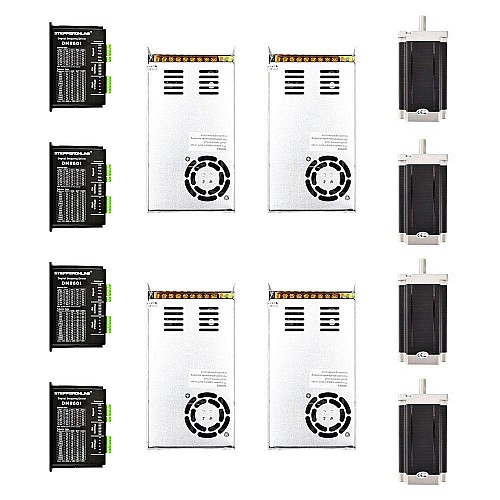 Kit de enrutador CNC de 4 ejes 13.0Nm(1841oz.in) Motor paso a paso Nema 34 y Driver