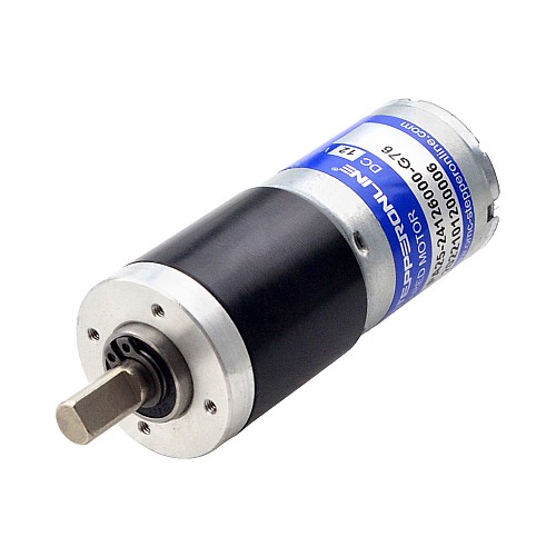 Motorreductor cepillado de 12V CC 1,6kg.cm/59RPM con caja de cambios planetaria 76:1 Motorreductor cepillado de 12V CC 1,6kg.cm/59RPM con caja de cambios planetaria 76:1