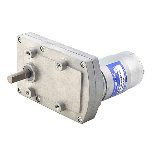 Motorreductor cepillado de 12V CC 60 kg.cm/3,5RPM con caja de cambios de dientes rectos rectangulares 1166:1 Motorreductor cepillado de 12V CC 60 kg.cm/3,5RPM con caja de cambios de dientes rectos rectangulares 1166:1