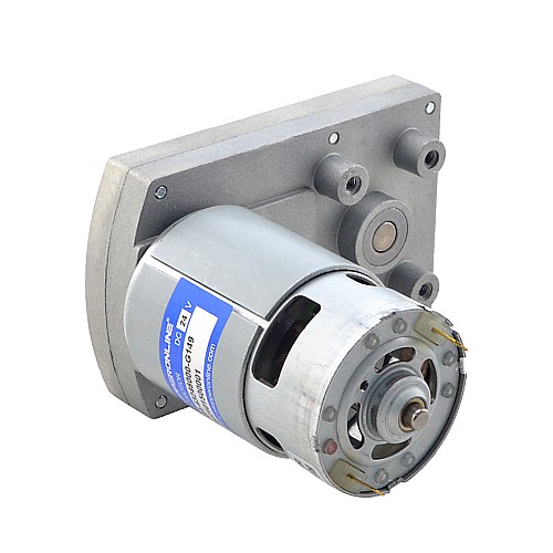 Motor de engranajes cepillado de 24V CC 100kg.cm/32RPM con caja de engranajes de dientes rectos rectangulares de 149:1 Motor de engranajes cepillado de 24V CC 100kg.cm/32RPM con caja de engranajes de dientes rectos rectangulares de 149:1