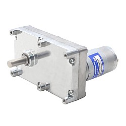 Motor de engranajes cepillado de 12V CC 100kg.cm/3,3RPM con caja de engranajes de dientes rectos rectangulares de 1269:1
