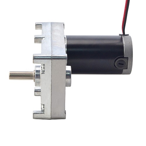 Motor de engranajes cepillado de 12V CC 160kg.cm/9RPM con caja de engranajes de dientes rectos rectangulares de 390:1