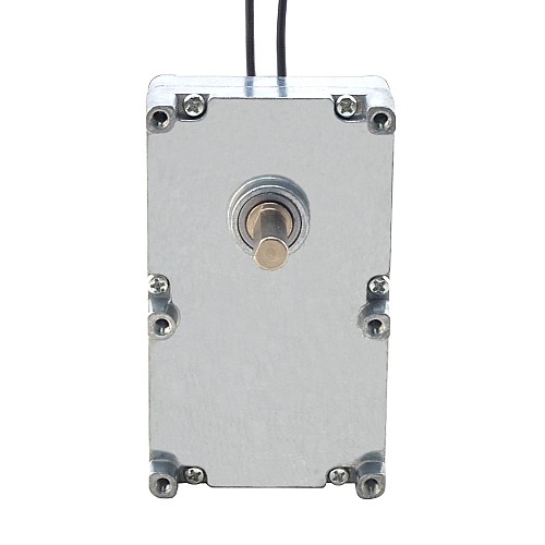 Motorreductor cepillado de 110V CA 100kg.cm/5,5RPM con caja de cambios de dientes rectos rectangular 590:1