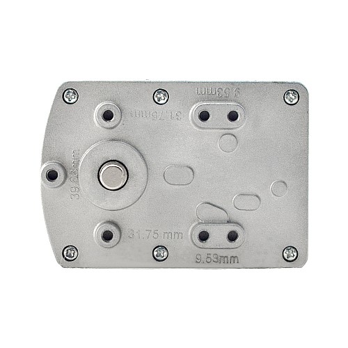 Motorreductor cepillado de 24V CC 7kg.cm/100RPM con caja de cambios de dientes rectos rectangulares 36:1