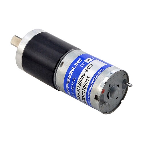 Motorreductor cepillado de 12V CC 2,25kg.cm/42RPM con caja de cambios planetaria de 107,17:1