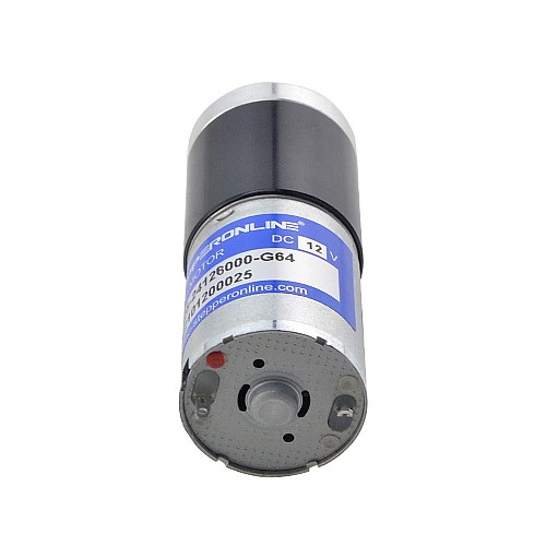 Motorreductor cepillado de 12V CC 1,3 kg.cm/70RPM con caja de cambios planetaria 64:1 Motorreductor cepillado de 12V CC 1,3 kg.cm/70RPM con caja de cambios planetaria 64:1