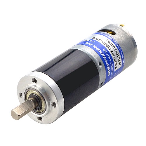 Motorreductor cepillado de 24V CC 3,6kg.cm/46RPM con caja de cambios planetaria 99,5:1 Motorreductor cepillado de 24V CC 3,6kg.cm/46RPM con caja de cambios planetaria 99,5:1