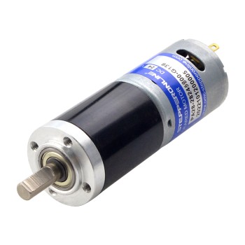 Motorreductor cepillado de 24V CC 5,1kg.cm/33RPM con caja de cambios planetaria 139:1