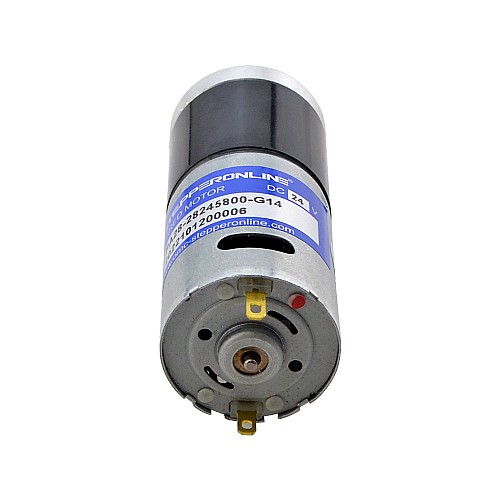 Motorreductor cepillado de 24 V CC 0,57 kg.cm/334 RPM con caja de cambios planetaria de 13,7:1 Motorreductor cepillado de 24 V CC 0,57 kg.cm/334 RPM con caja de cambios planetaria de 13,7:1