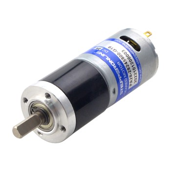 Motorreductor cepillado de 24 V CC 0,8 kg.cm/239 RPM con caja de cambios planetaria 19,2:1