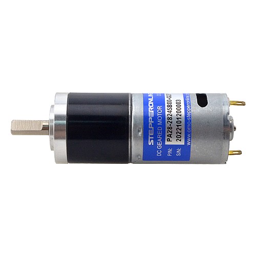 Motorreductor cepillado de 24V CC 1,1kg.cm/171RPM con caja de cambios planetaria de 26,8:1 Motorreductor cepillado de 24V CC 1,1kg.cm/171RPM con caja de cambios planetaria de 26,8:1