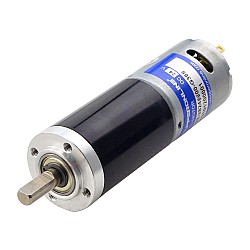 Motorreductor cepillado de 24V CC 11,5kg.cm/12RPM con caja de cambios planetaria 369:1