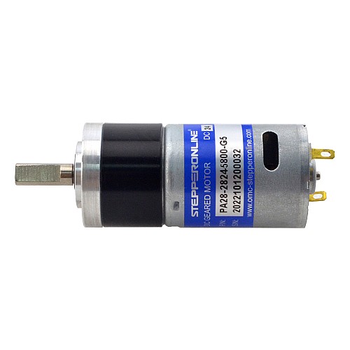 CN en oferta - Motorreductor cepillado de 24V CC 0,24kg.cm/888RPM con caja de cambios planetaria de 5,18:1 - CN-PA28-28245800-G5 | StepperOnline CN en oferta - Motorreductor cepillado de 24V CC 0,24kg.cm/888RPM con caja de cambios planetaria de 5,18:1 - CN-PA28-28245800-G5 | StepperOnline