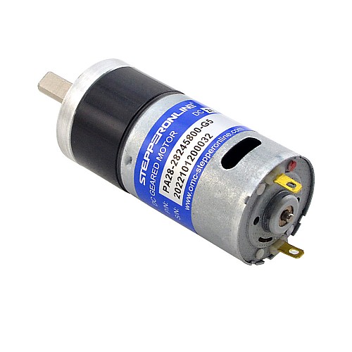 CN en oferta - Motorreductor cepillado de 24V CC 0,24kg.cm/888RPM con caja de cambios planetaria de 5,18:1 - CN-PA28-28245800-G5 | StepperOnline CN en oferta - Motorreductor cepillado de 24V CC 0,24kg.cm/888RPM con caja de cambios planetaria de 5,18:1 - CN-PA28-28245800-G5 | StepperOnline