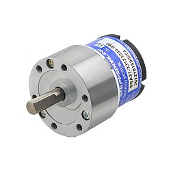Motor de engranaje cepillado de 12V CC, caja de engranajes rectos 90:1 de 2kg.cm/24RPM