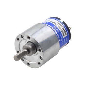 Motor de engranaje cepillado de 12V CC, caja de engranajes rectos 60:1 de 3kg.cm/73RPM