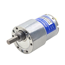 Motor de engranajes cepillado de 12V CC, 3,5kg.cm/41RPM con caja de engranajes rectos de 90:1