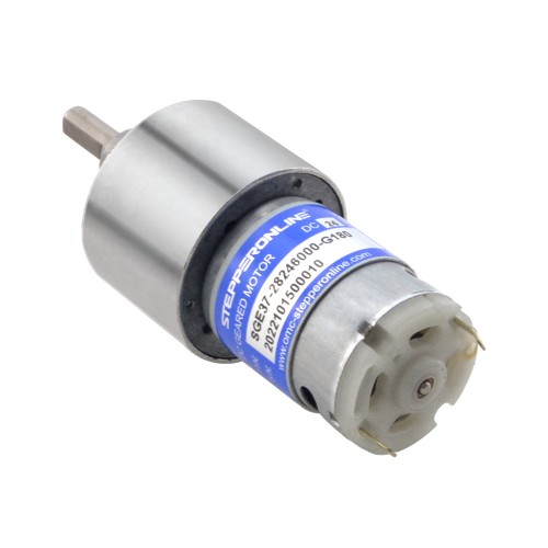 Motor de engranajes cepillado de 24V CC 8,5kg.cm/25RPM con caja de engranajes rectos de 180:1 Motor de engranajes cepillado de 24V CC 8,5kg.cm/25RPM con caja de engranajes rectos de 180:1