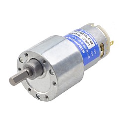 Motor de engranajes cepillado de 24V CC 8,5kg.cm/25RPM con caja de engranajes rectos de 180:1