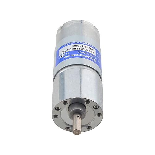 Motor de engranajes cepillado de 12V CC 50kg.cm/4,2RPM con caja de engranajes rectos 540:1 Motor de engranajes cepillado de 12V CC 50kg.cm/4,2RPM con caja de engranajes rectos 540:1