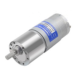 Motor de engranajes cepillado de 12V CC 50kg.cm/4,2RPM con caja de engranajes rectos 540:1