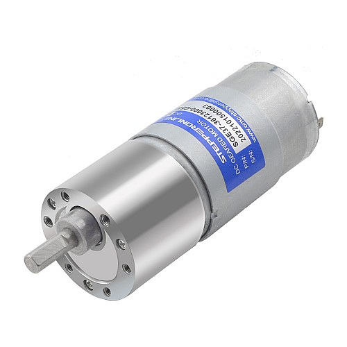 Motor de engranajes cepillado de 12V CC 50kg.cm/4,2RPM con caja de engranajes rectos 540:1 Motor de engranajes cepillado de 12V CC 50kg.cm/4,2RPM con caja de engranajes rectos 540:1