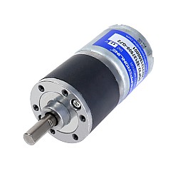 Motor de engranajes CC cepillado de 12V, caja de engranajes rectos 72:1 de 3,5kg.cm/80RPM