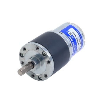 Motor de engranajes CC cepillado de 12V, caja de engranajes rectos 6Kg.cm/40 RPM 128:1