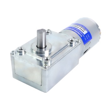 Motorreductor cepillado de 24V CC 30Kg.cm/12RPM con caja de engranajes helicoidales 422:1