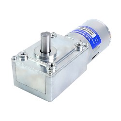 Motorreductor cepillado de 24V CC 30Kg.cm/12RPM con caja de engranajes helicoidales 422:1