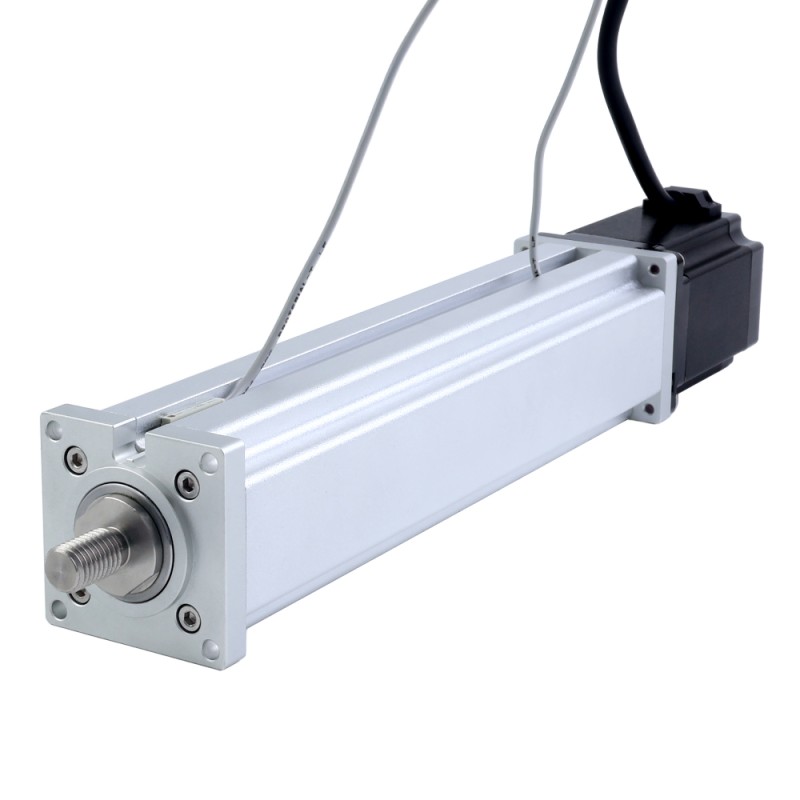 Nema 23 Husillo de Bolas Cilindro Eléctrico 4.0A Carrera 200mm 2.0Nm(283.22oz.in) Paso 10mm(0.3937) con Final de Carrera - LCB23S30B1L40-200D | StepperOnline
