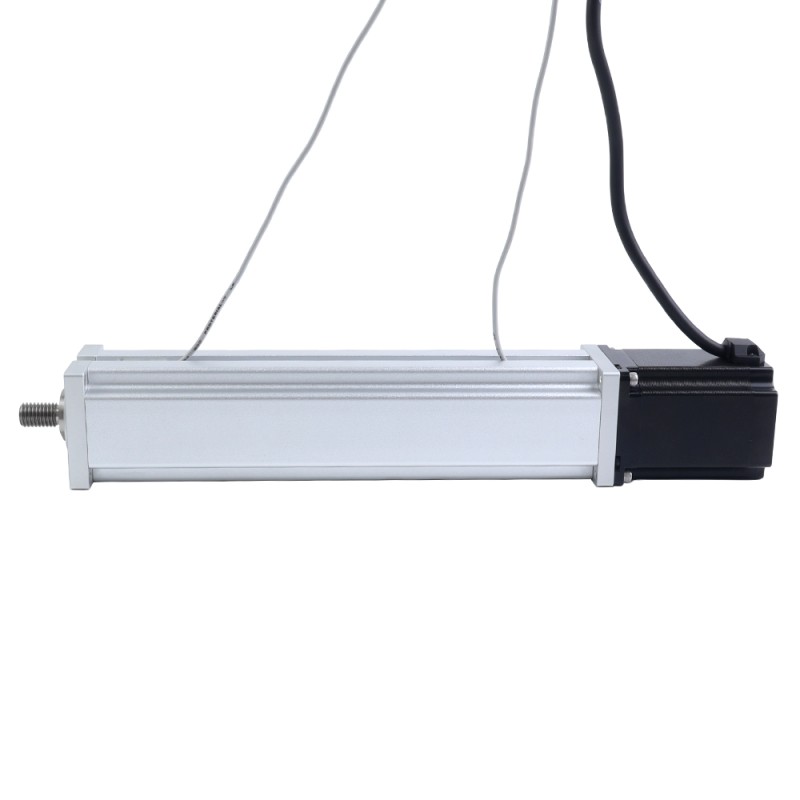 Nema 23 Husillo de Bolas Cilindro Eléctrico 4.0A Carrera 200mm 2.0Nm(283.22oz.in) Paso 10mm(0.3937) con Final de Carrera - LCB23S30B1L40-200D | StepperOnline