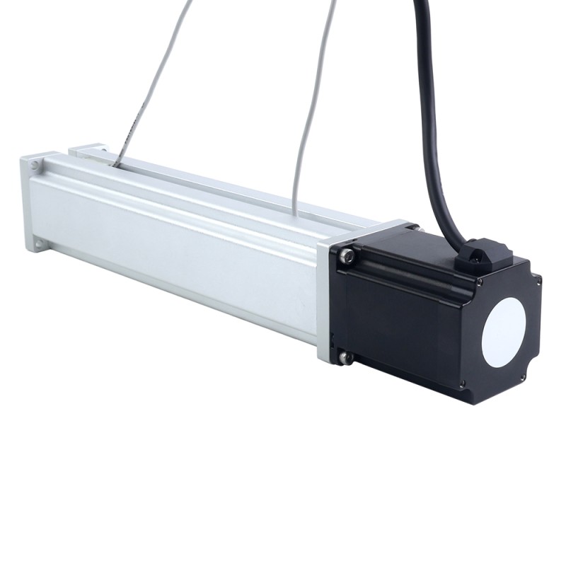Nema 23 Husillo de Bolas Cilindro Eléctrico 4.0A Carrera 200mm 2.0Nm(283.22oz.in) Paso 10mm(0.3937) con Final de Carrera - LCB23S30B1L40-200D | StepperOnline