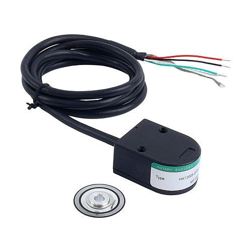 Codificador rotatorio óptico 1000PPR AB 2 canales ID 5mm con cable blindado HKT30 Codificador rotatorio óptico 1000PPR AB 2 canales ID 5mm con cable blindado HKT30